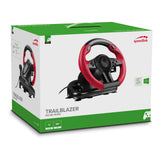 Trailblazer Vibration Effect Racing Wheel With Pedals For Microsoft Xbox One-pc, Black-red