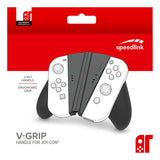 V-grip 2-in-1 Handle For Nintendo Switch Joy-cons, Black