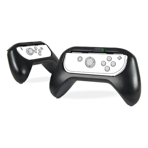 Ergonomic Grip Handle Set For Nintendo Switch Joy-cons, Black