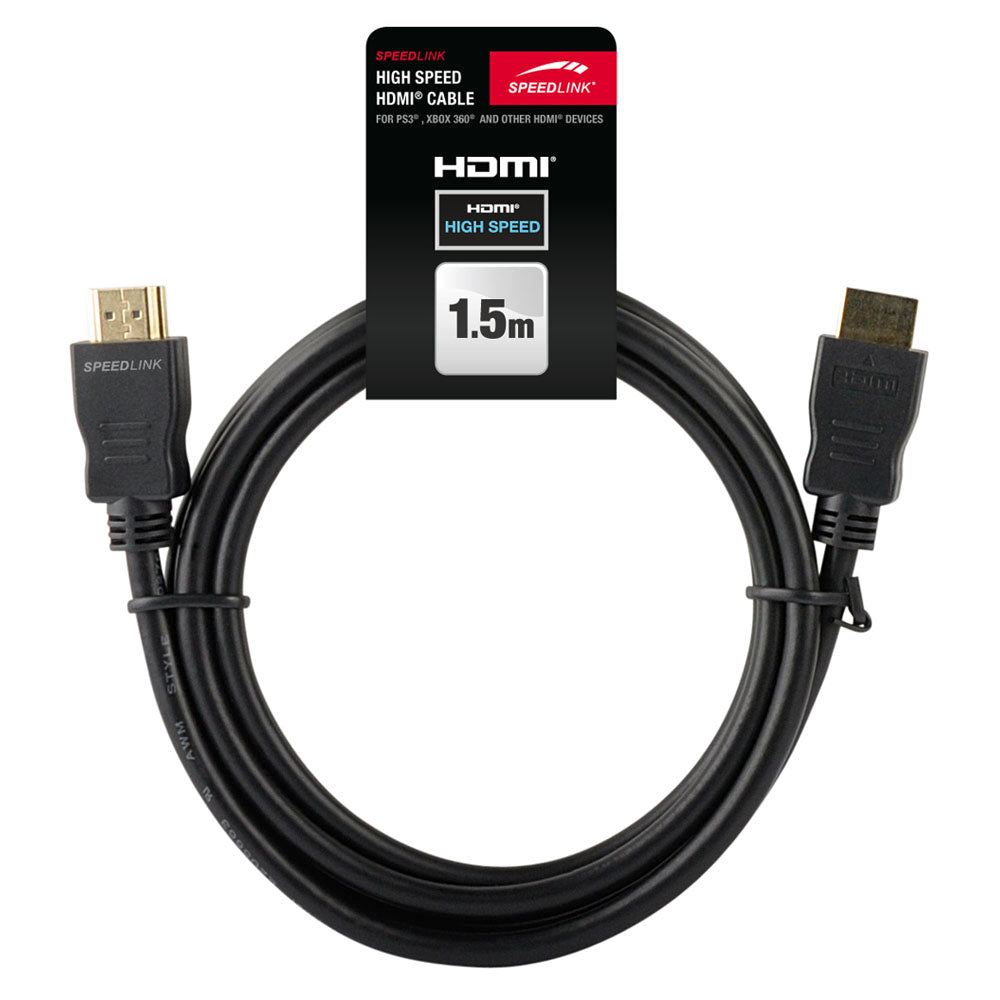 High Speed Hdmi Cable With Gold-plated Contacts, 1.5m