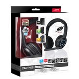 Xanthos Stereo Universal Gaming Headset With Fold-away Microphone, Black