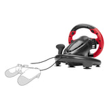 Trailblazer Vibration Effect Racing Wheel With Pedals For Playstation Ps4 And Ps3-pc, Black-red