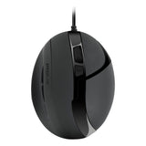 Obsidia 3200dpi Ergonomic Optical Pc Mouse, Usb, Black