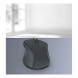 Axon Silent & Antibacterial 2400dpi Optical Usb Ergonomic Pc Mouse, Rubber-black