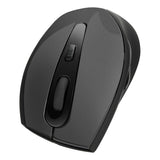 Axon Silent & Antibacterial 2400dpi Optical Usb Ergonomic Pc Mouse, Rubber-black