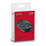 Jixster Three-button 1000dpi Optical Pc Mouse, Black