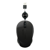 Beenie 1200dpi Mobile Mouse With Retractable Usb Cable, Black