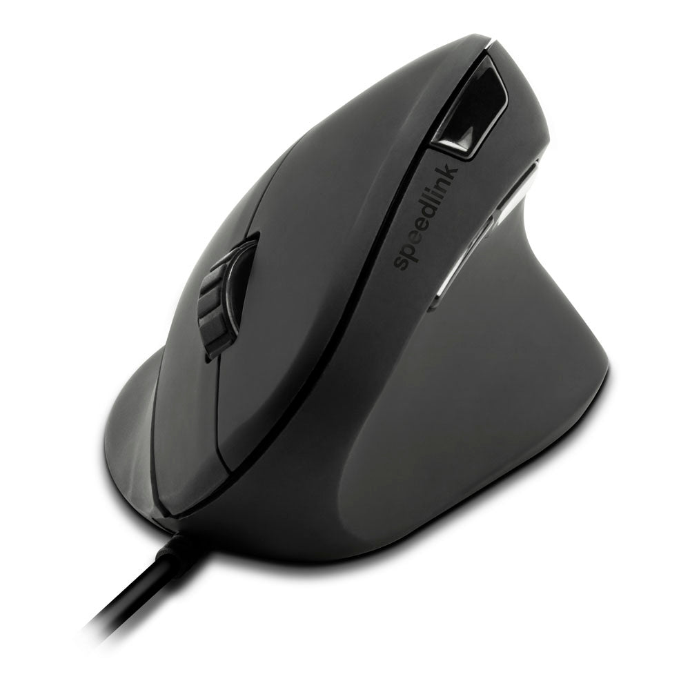 Piavo Optical 2400dpi Ergonomic Vertical Usb Mouse, Black