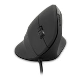 Piavo Optical 2400dpi Ergonomic Vertical Usb Mouse, Black