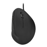 Piavo Optical 2400dpi Ergonomic Vertical Usb Mouse, Black