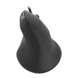 Piavo Optical 2400dpi Ergonomic Vertical Usb Mouse, Black