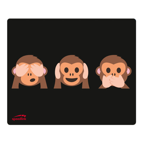 Monkey See No, Hear No, Speak No Silk Mousepad