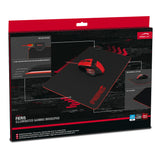 Fieris Illuminated Gaming Mousepad, Black-red