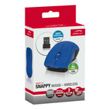 Snappy Wireless 1000dpi Optical Three-button Mouse With Usb Receiver, Blue