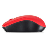 Snappy Wireless 1000dpi Optical Three-button Mouse With Usb Receiver, Red