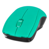 Snappy Wireless 1000dpi Optical Three-button Mouse With Usb Receiver, Turquoise