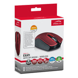 Exati 2400dpi Optical Sensor Auto Dpi Wireless Mouse, Black-red