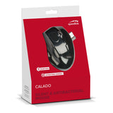 Calado Silent & Antibacterial 1600dpi Wireless Usb Optical Mouse, Rubber-black