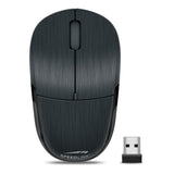 Jixster Wireless Three-button 1400dpi Optical Pc Mouse With Usb Receiver, 8m Range, Black