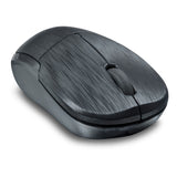 Jixster Wireless Three-button 1400dpi Optical Pc Mouse With Usb Receiver, 8m Range, Black