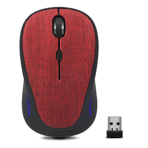 Cius Wireless Usb 1600dpi Mouse, Red