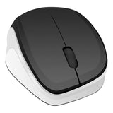 Ledgy Silent 1200dpi Optical Wireless Mouse, Black-white