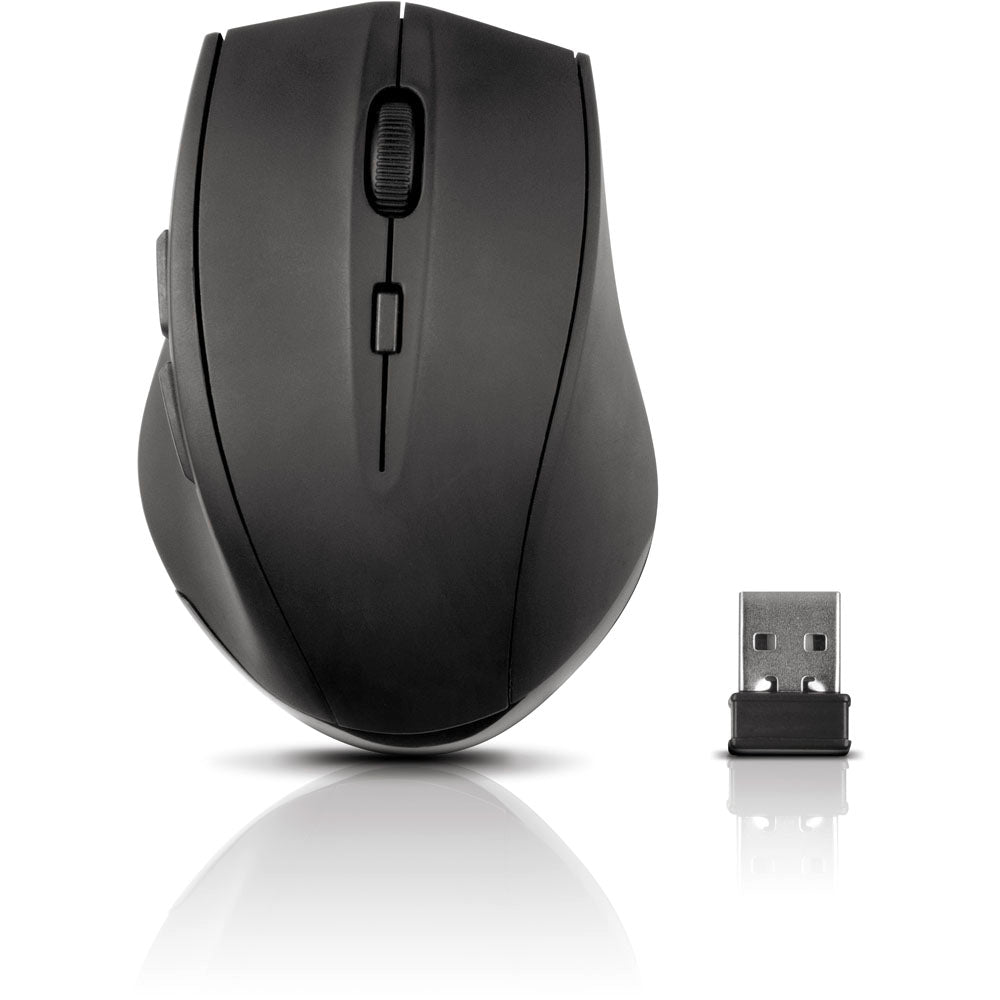 Calado Silent Wireless Mouse With Usb Nano Receiver, Black