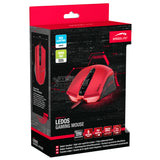 Ledos 3000dpi Optical Gaming Mouse, Red