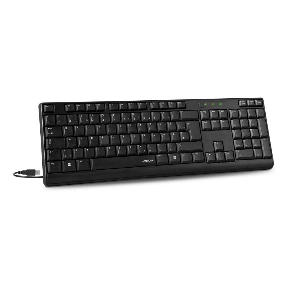 Niala Usb Ergonomic Full-size Keyboard, Uk Layout, Black