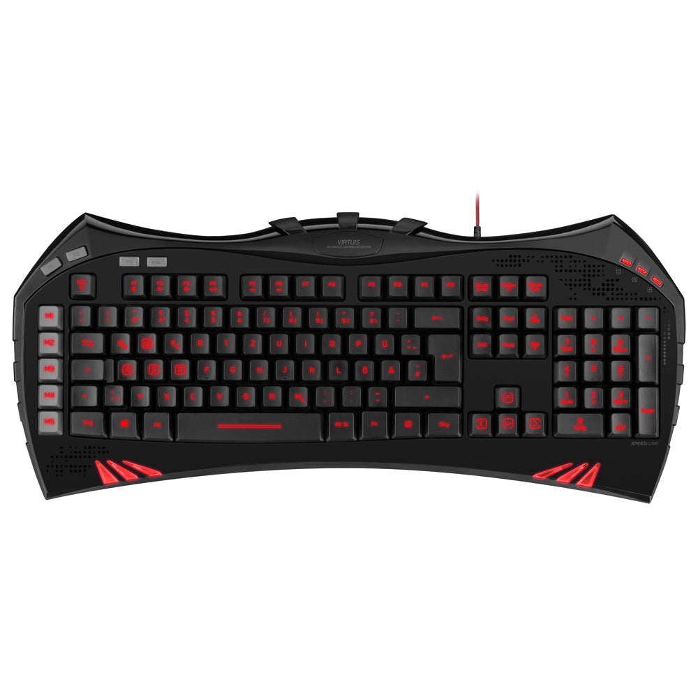 Virtuis Advanced Gaming Keyboard, Uk Layout, Black