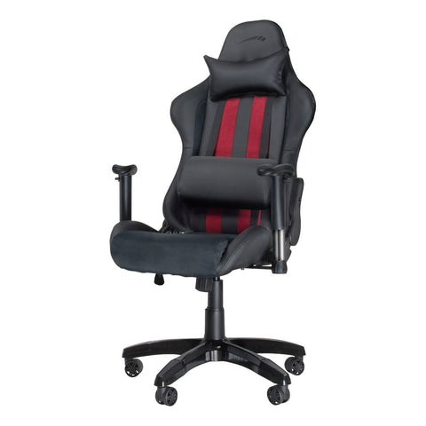 Regger Gaming Optimised Chair With 360 Degree Swivel & Lumbar Support, Black