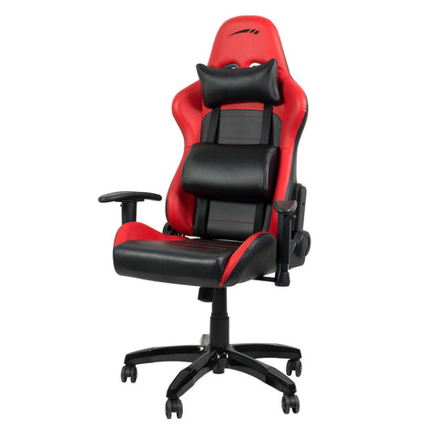 Regger Gaming Optimised Chair With 360 Degree Swivel & Lumbar Support, Red