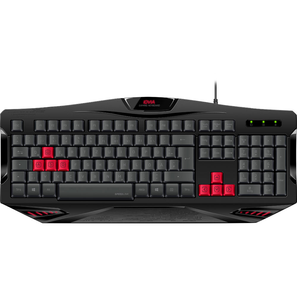 Iovia Gaming Keyboard, Uk Layout, Black