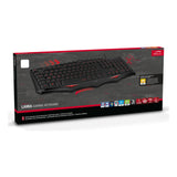 Lamia Ergonomic Illuminated Gaming Keyboard, Uk Layout, Black