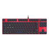 Ultor Illuminated Frameless Mechanical Gaming Keyboard, Uk Layout, Red-black