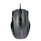 Assero 3200dpi Optical Pc Gaming Mouse With Four-colour Led Lighting Effects, Black