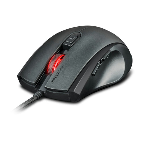 Assero 3200dpi Optical Pc Gaming Mouse With Four-colour Led Lighting Effects, Black