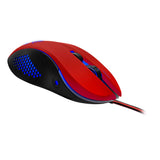 Torn 3200dpi Illuminated Gaming Mouse, Red-black