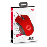 Torn 3200dpi Illuminated Gaming Mouse, Red-black