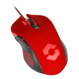 Torn 3200dpi Illuminated Gaming Mouse, Red-black