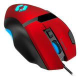 Vades Optical 4800dpi Illuminated Gaming Mouse, Red-black