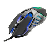 Tyalo Multi-colour Illuminated 3200dpi Optical Gaming Mouse, Wired Usb, Black-grey