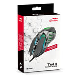 Tyalo Multi-colour Illuminated 3200dpi Optical Gaming Mouse, Wired Usb, Black-grey