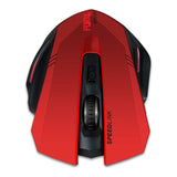 Fortus Wireless Optical 2400dpi Gaming Mouse, Red-black