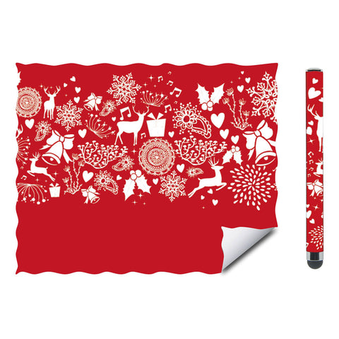 Cerimo Stylus And Cleaning Cloth Christmas Gift Set, Red-white