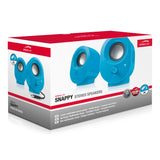 Snappy Usb-powered Stereo Speakers, Blue