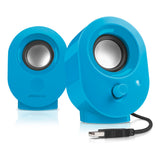 Snappy Usb-powered Stereo Speakers, Blue