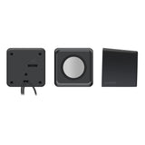 Twoxo Stereo Compact Cube Usb Powered Speakers, Black