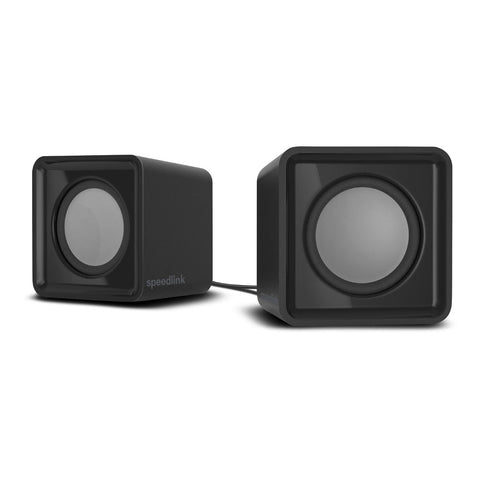 Twoxo Stereo Compact Cube Usb Powered Speakers, Black