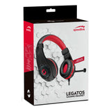 Legatos Stereo Gaming Headset With Fold-away Microphone, Black